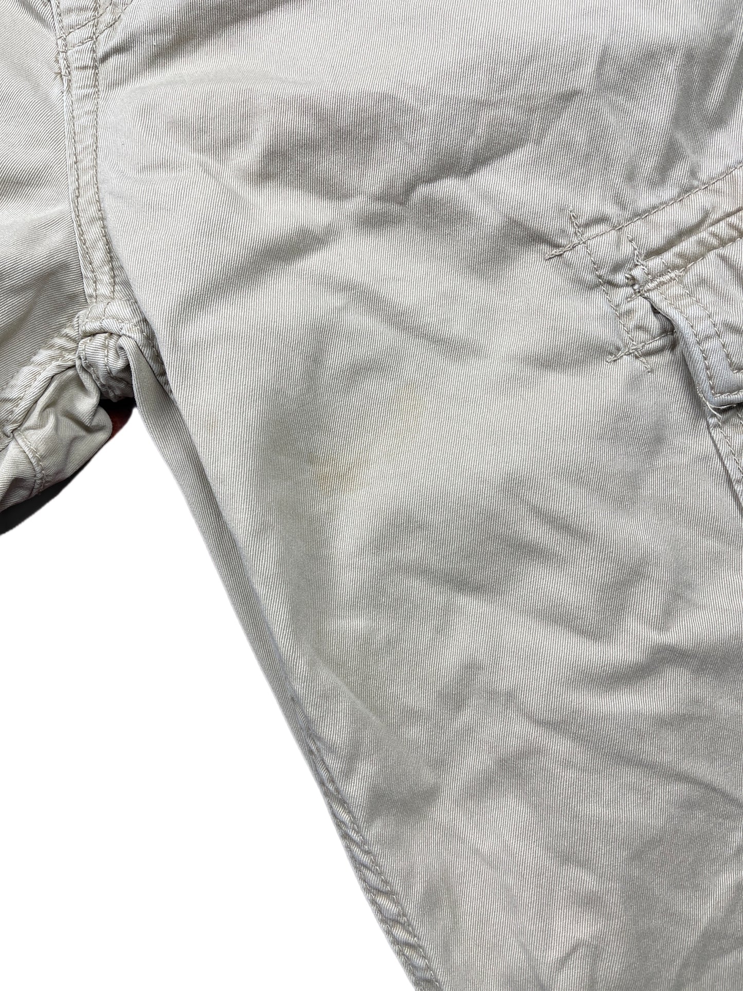 Y2k Z-Brand Cargo Pants Beige Cream XL