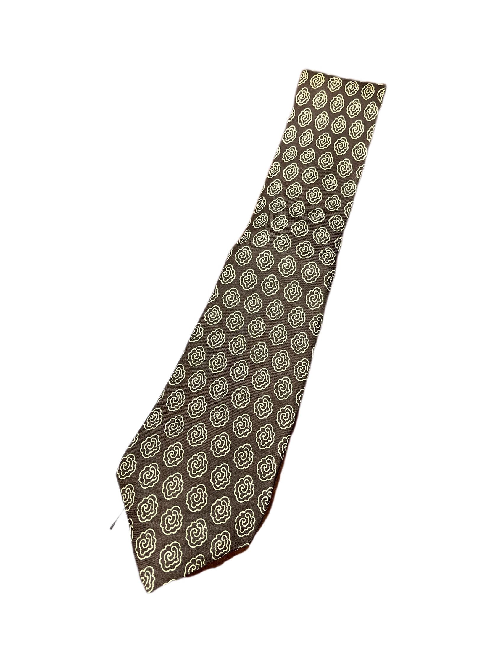 Vintage Silk Tie Brown