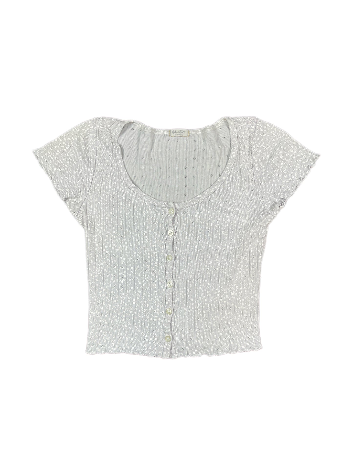 Y2k Short Sleeve Top Lavender - XS