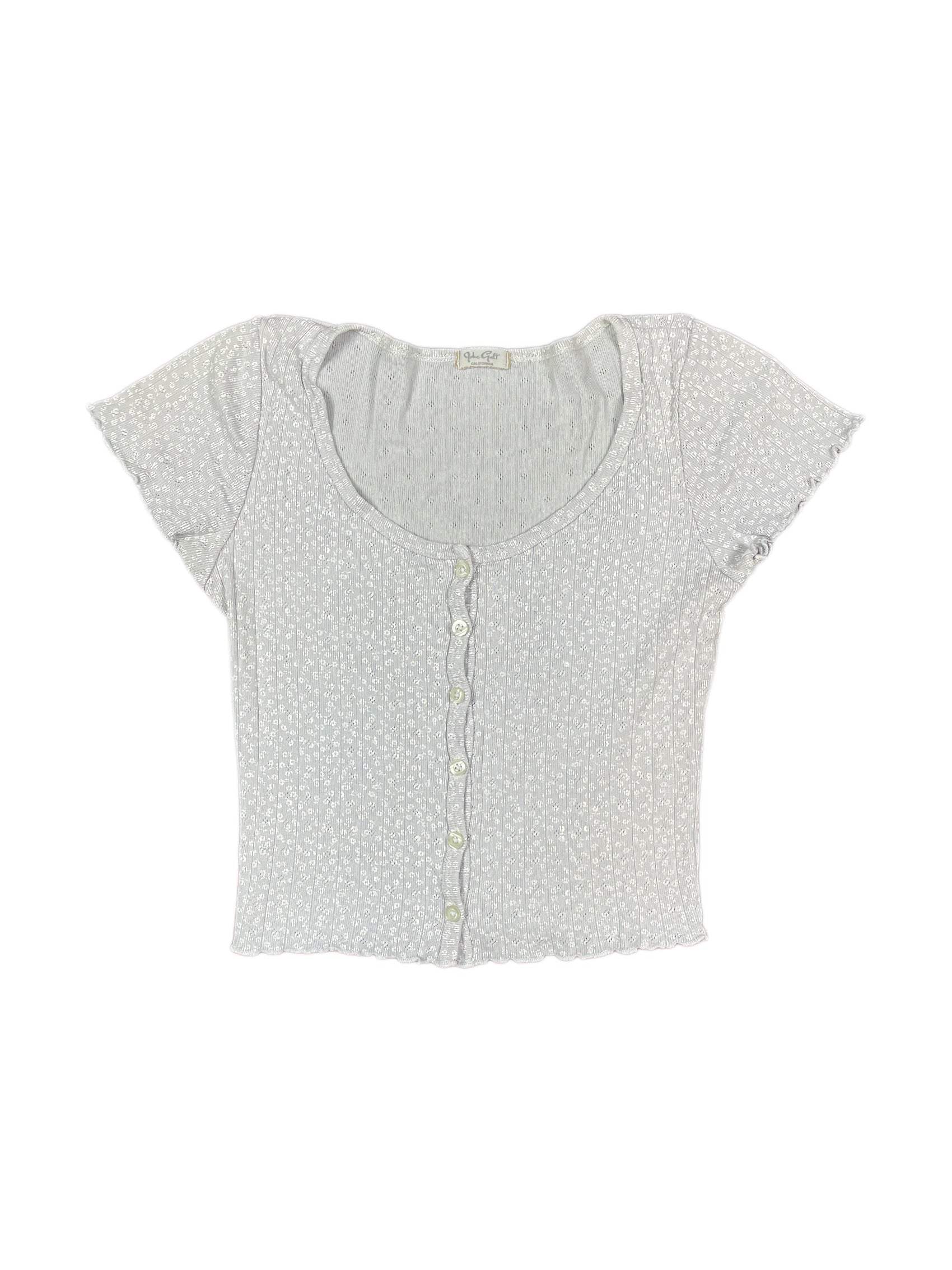 Y2k Short Sleeve Top Lavender - XS