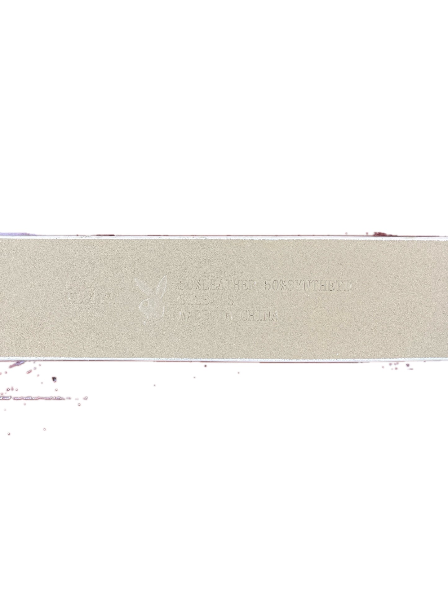 Y2k Playboy Plug Belt Cream