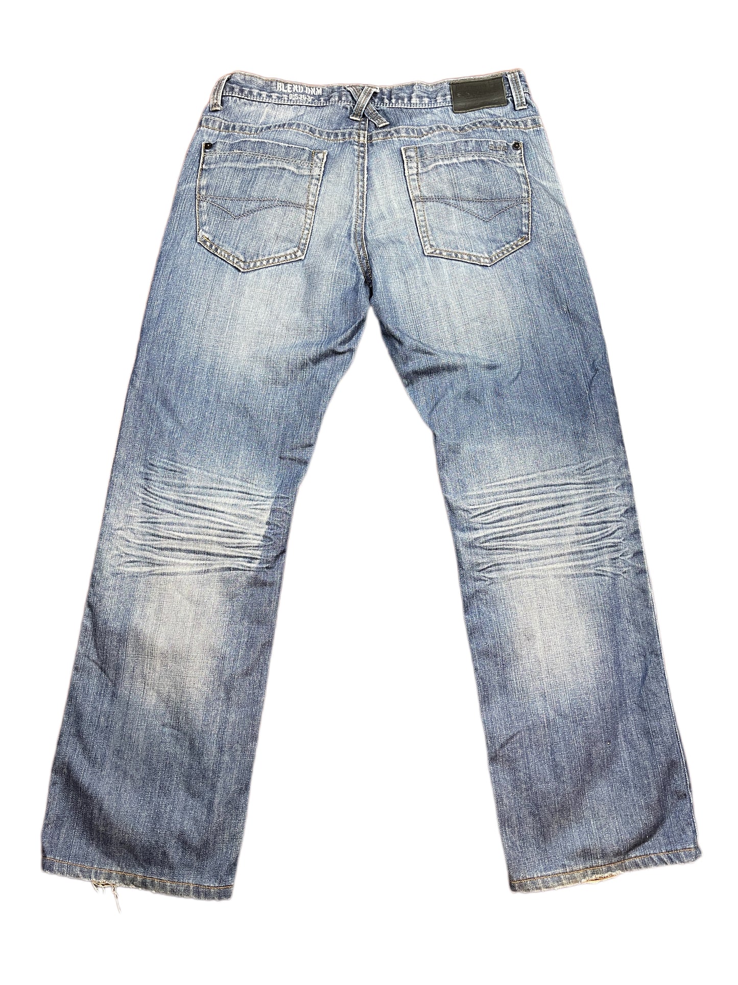 Y2k Bootcut Denim Pants Blue - XL