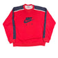 Y2k 2000s Nike Sweatshirt Spellout Red M