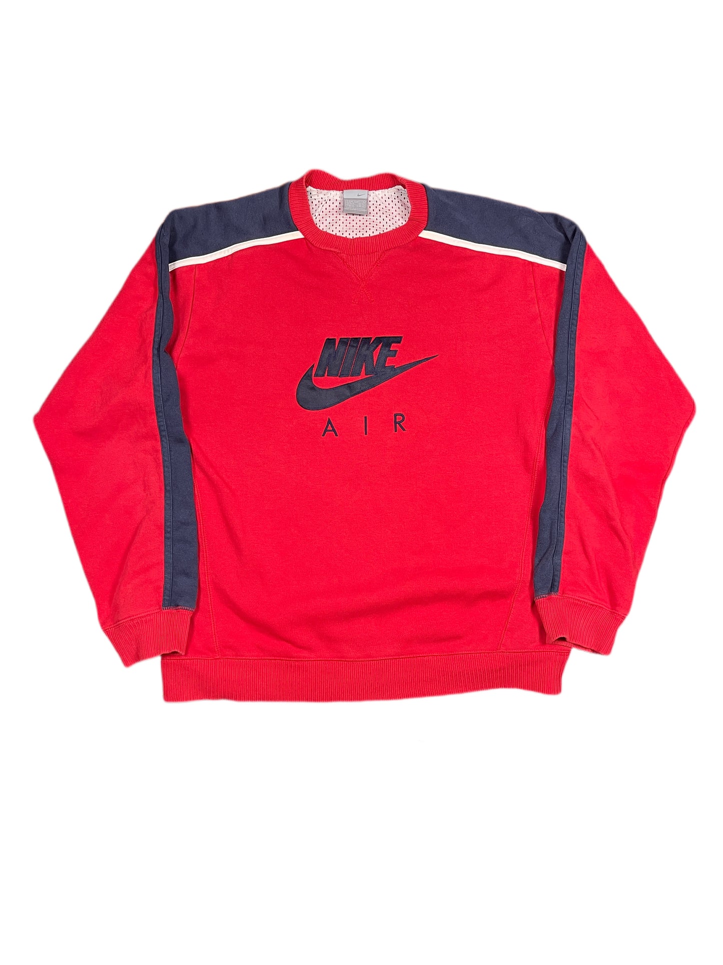 Y2k 2000s Nike Sweatshirt Spellout Red M