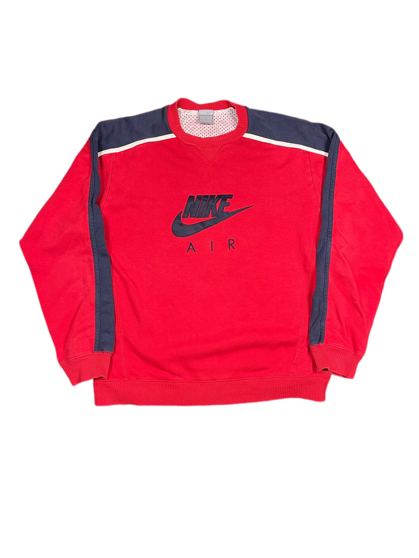 Y2k 2000s Nike Sweatshirt Spellout Red M