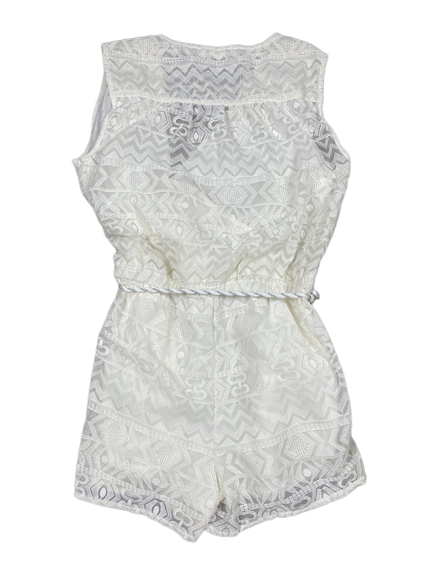 Pepe Jeans Sleeveless Jumpsuit White - M