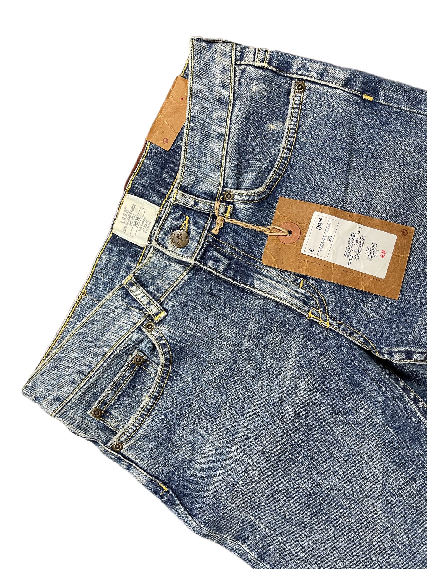 Y2k H&M Logg Flared Bootcut Denim Pants Blue - M