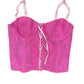 Y2k Corset Pink Sleeveless Top - S