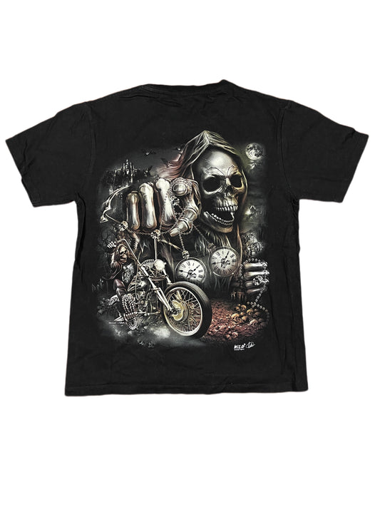 Y2k Wild Death Reaper T-Shirt Black - M