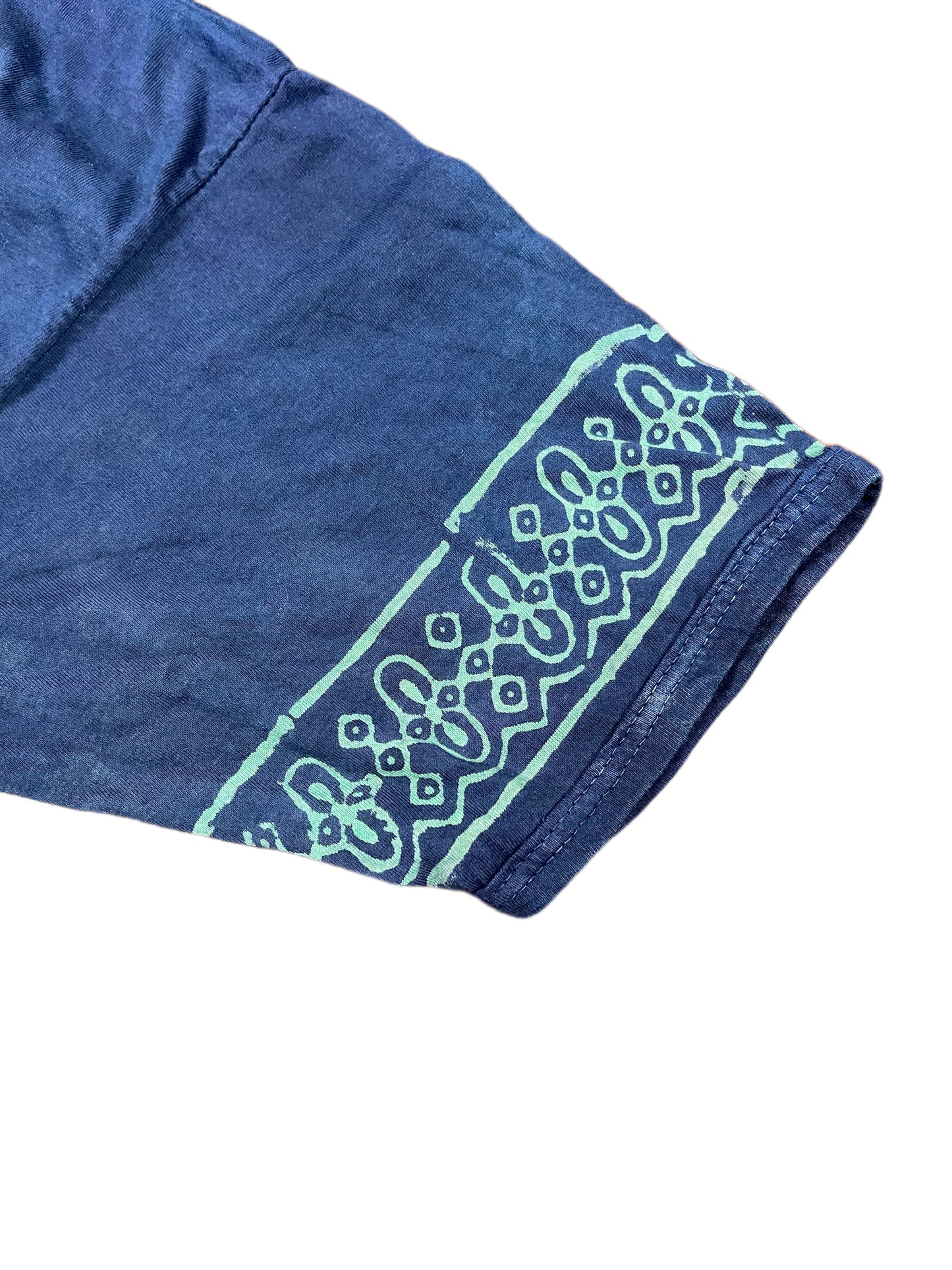 Vintage 70s Short Sleeve Top Navy - XS