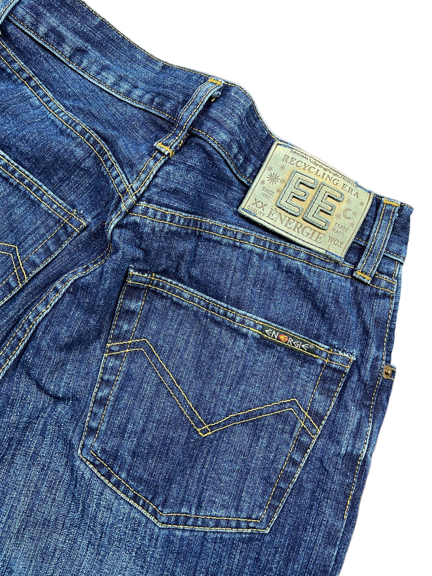 Y2k Energie Bootcut Denim Pants Blue - S/M