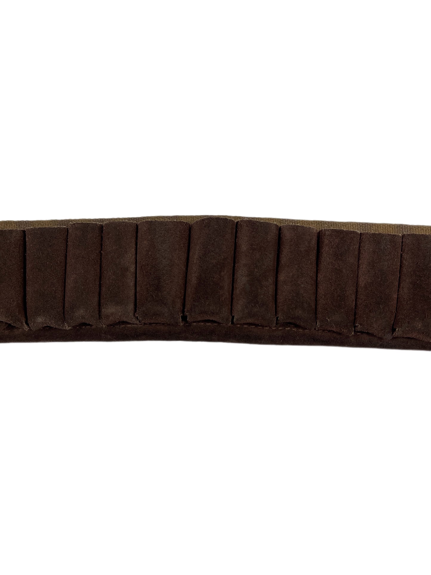 Antik Ammunition Leather Cotton Belt Brown Beige