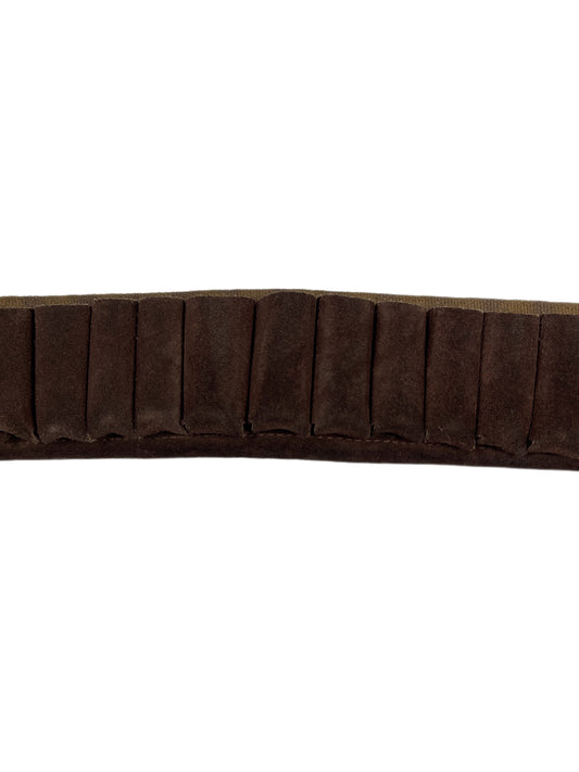 Antik Ammunition Leather Cotton Belt Brown Beige