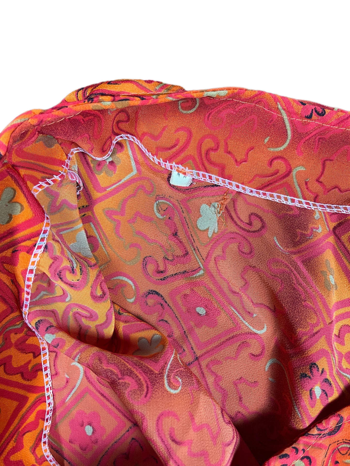 Vintage Midi Skirt Orange - L