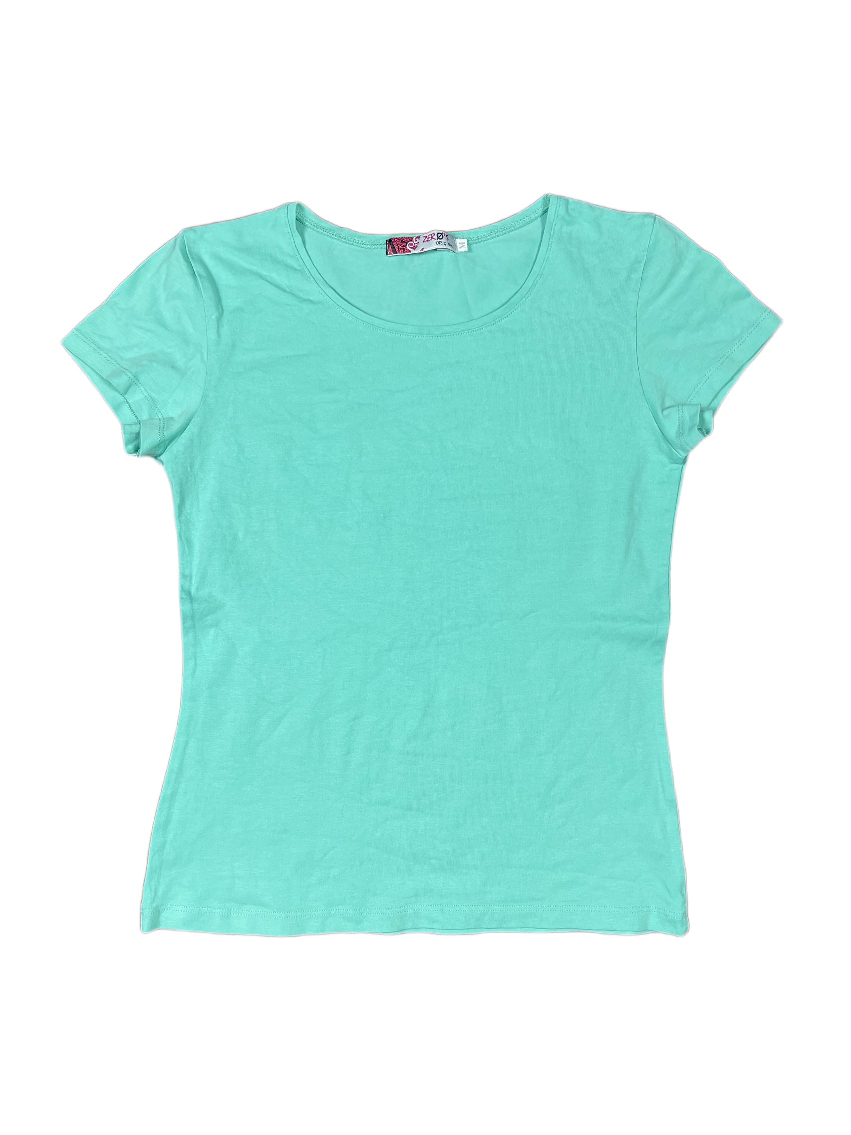 Y2k Zero's Short Sleeve Top Turquoise - M