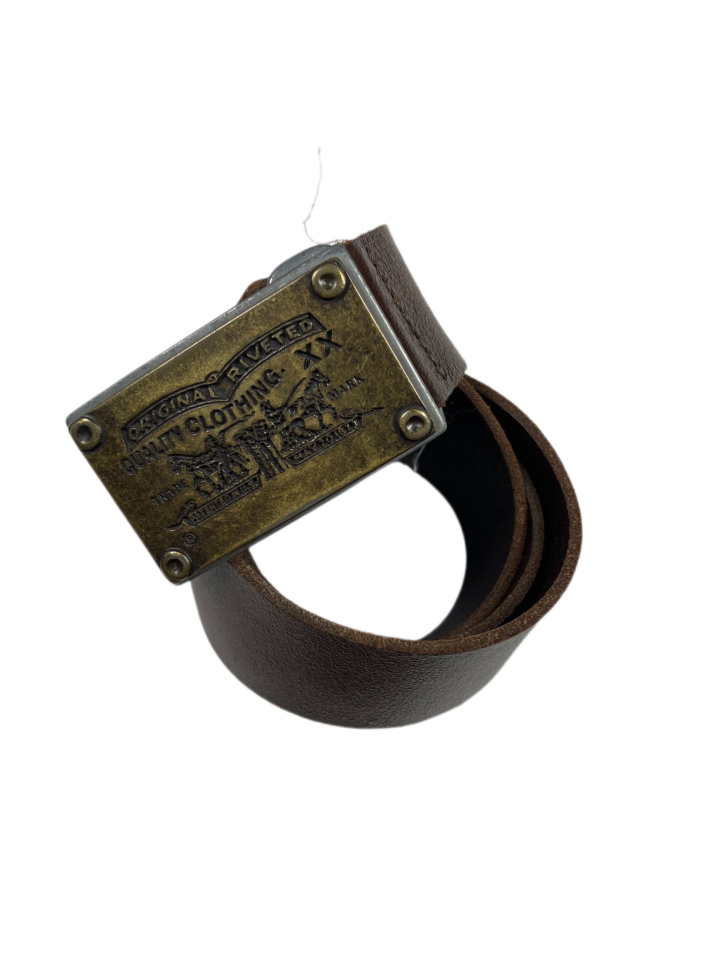 Y2k Levi's Leather Belt Brown