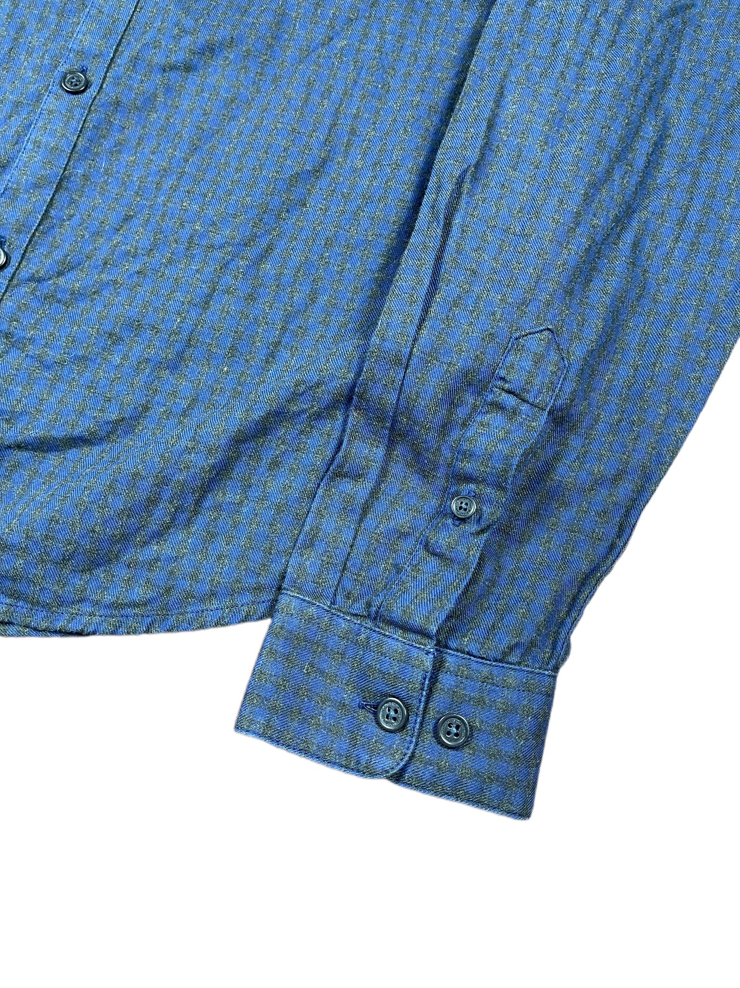 Calvin Klein Jeans Long Sleeve Shirt Checkered Navy - M