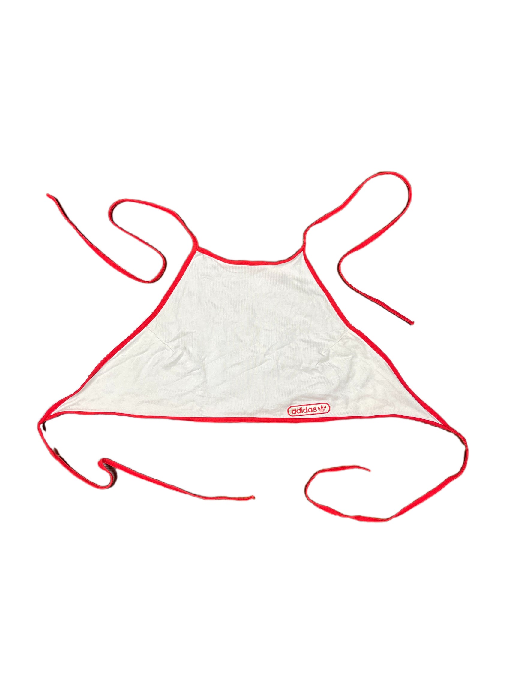 Adidas Sleeveless Top White Red - M