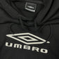 Y2k Umbro Hoodie Sweatshirt Black - M