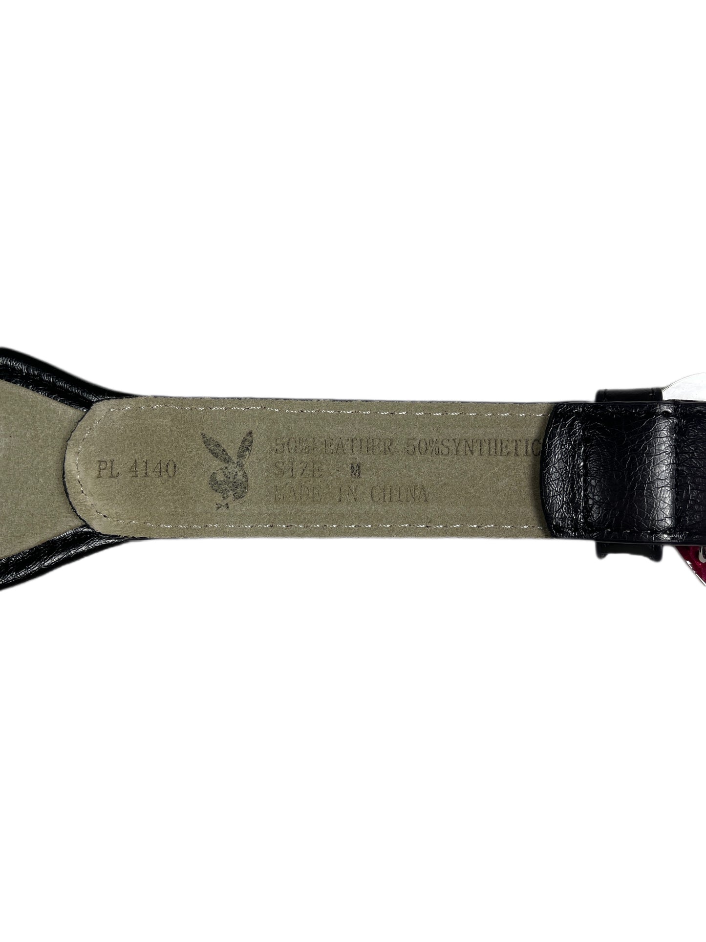 Y2k Playboy Plug In Belt Black 2004