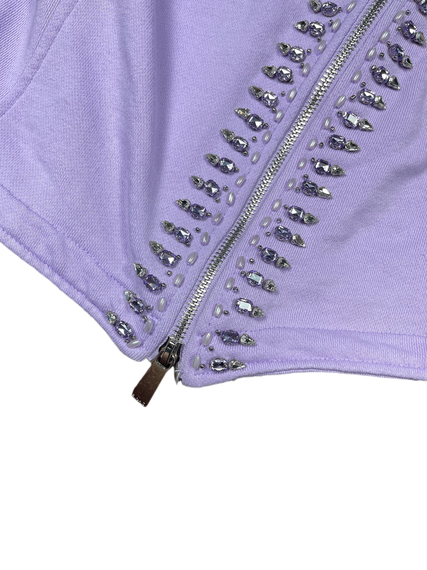 Pinko Zip Sweatshirt Lavender Purple - XS