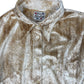 Y2k Miss Sixty Long Sleeve Velvet Shirt Beige Gold - M