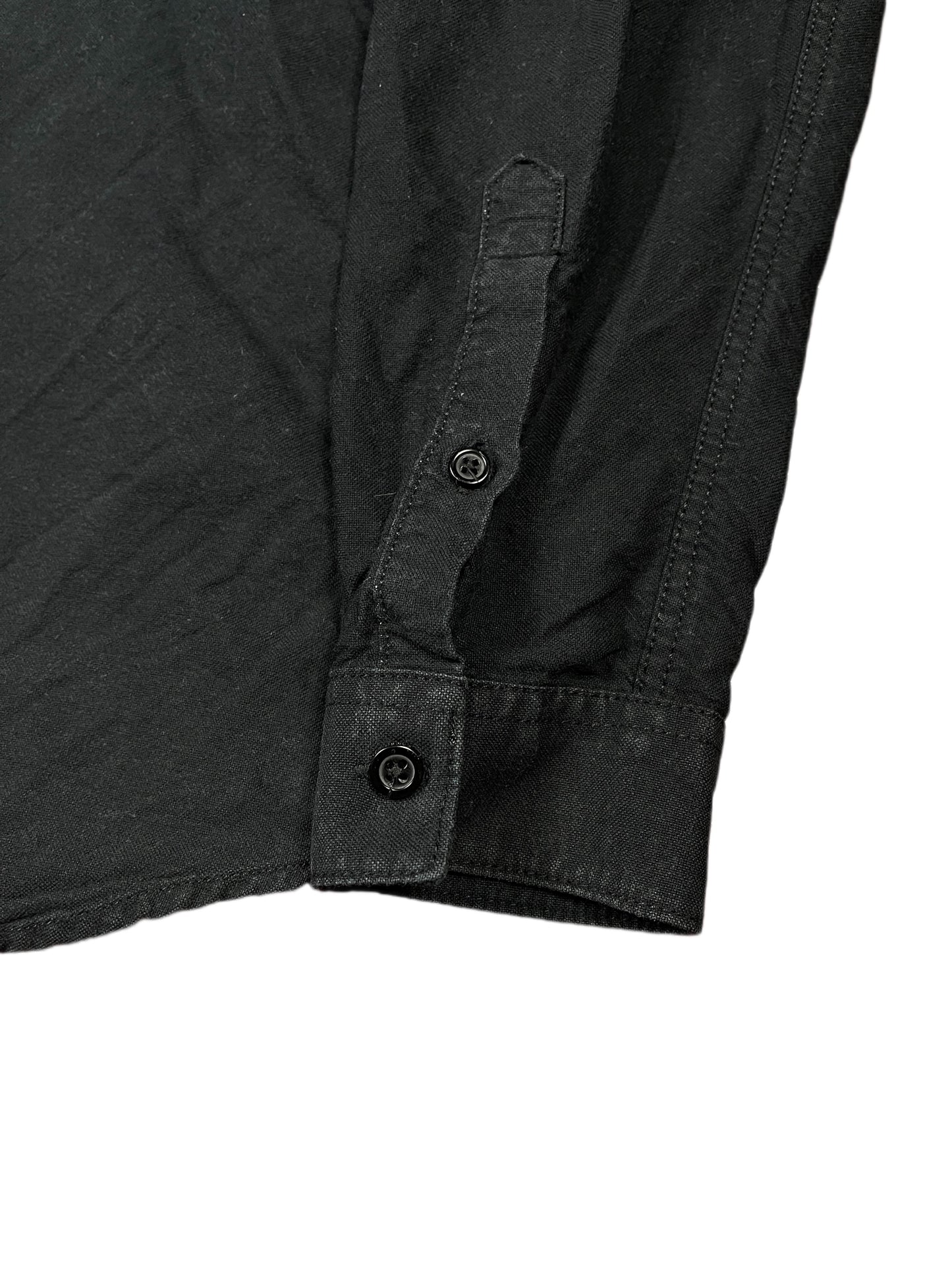 Dr Denim Long Sleeve Shirt Black - S