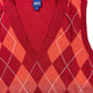 Cecil Sweater Vest Red Cotton S