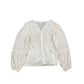 Dazy Less Shiny Long Sleeve Top Perlmut White - M/L