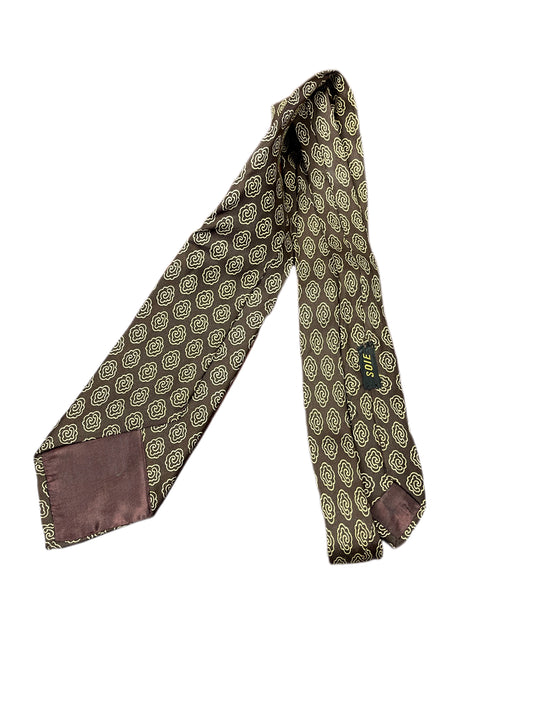 Vintage Silk Tie Brown