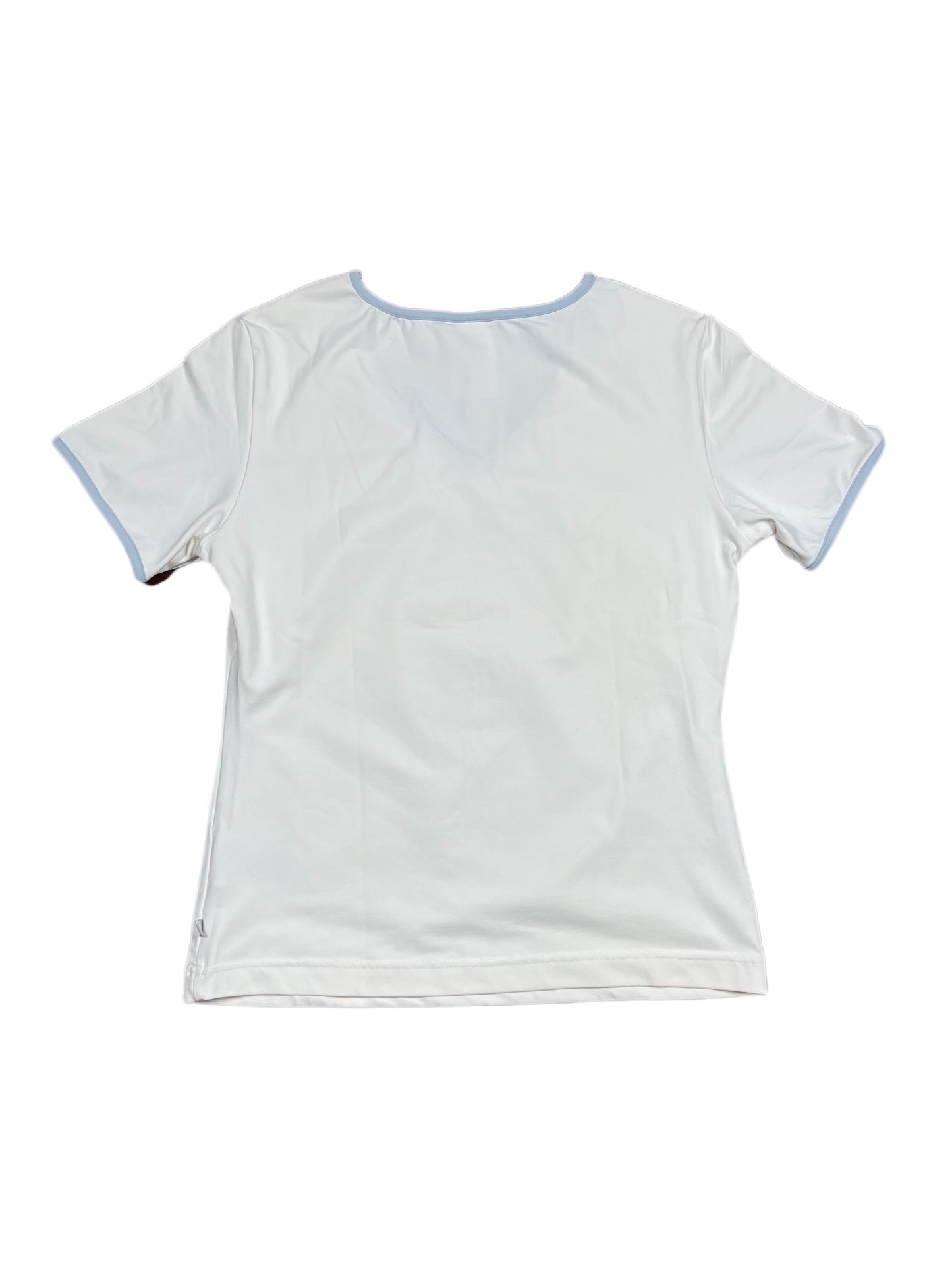 Y2k 2004 Adidas Short Sleeve Sport Top White XL