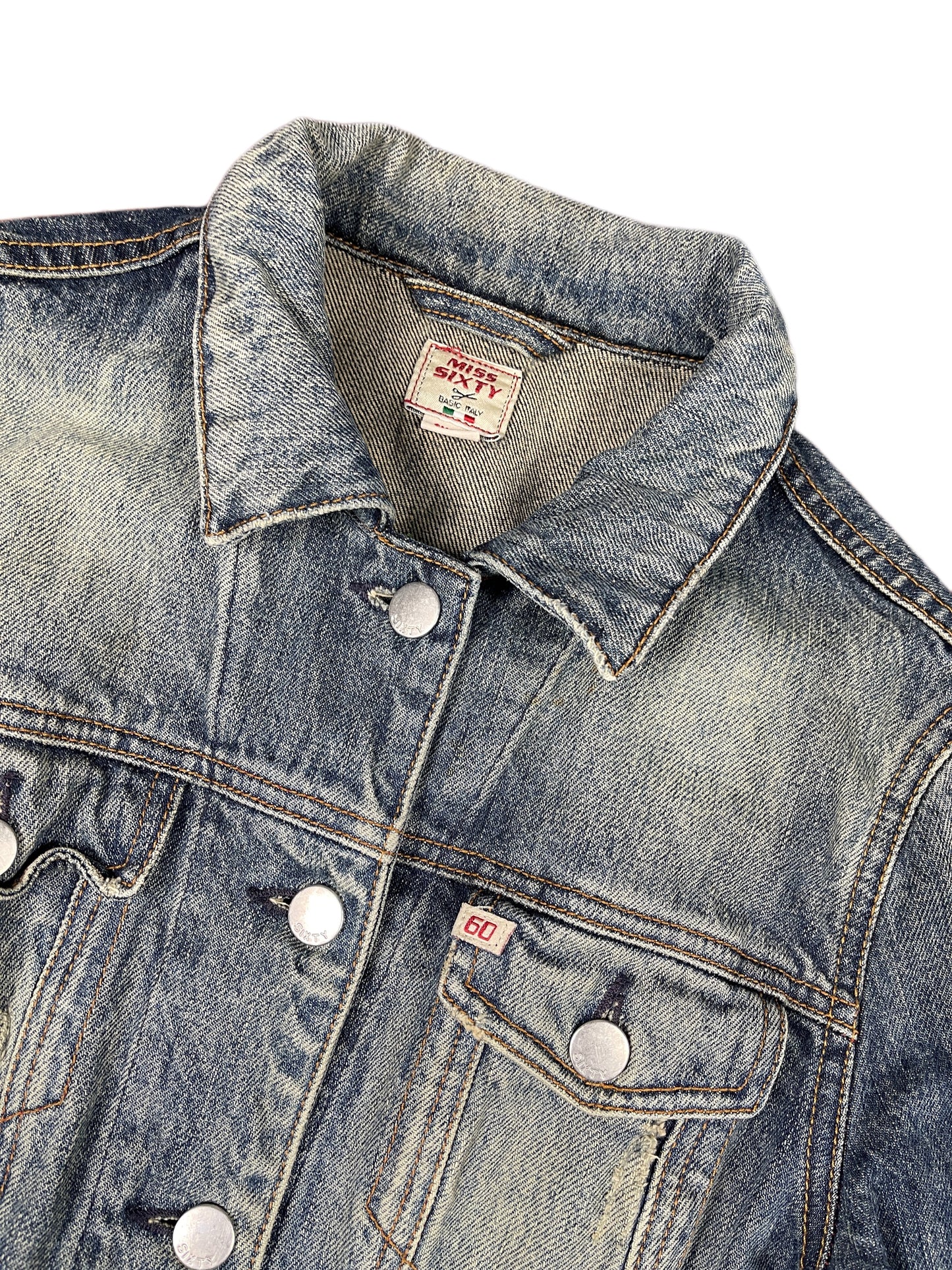 Y2k Miss Sixty Denim Long Sleeve Dress S