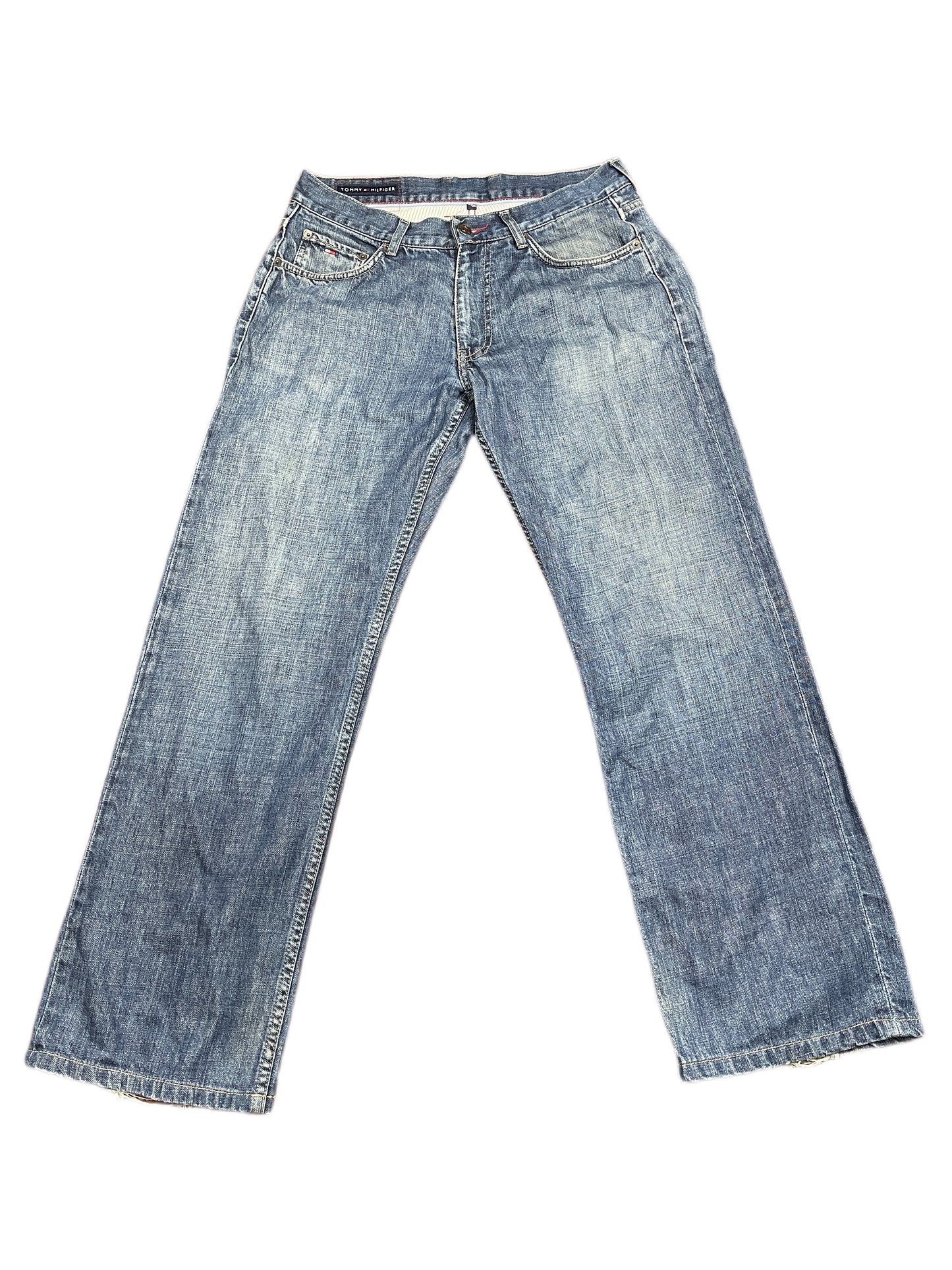 Y2k Tommy Hilfiger Boot Cut Denim Pants Blue M/L