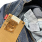 Vintage Levi's Flared Low Waist Denim Pants Blue - M