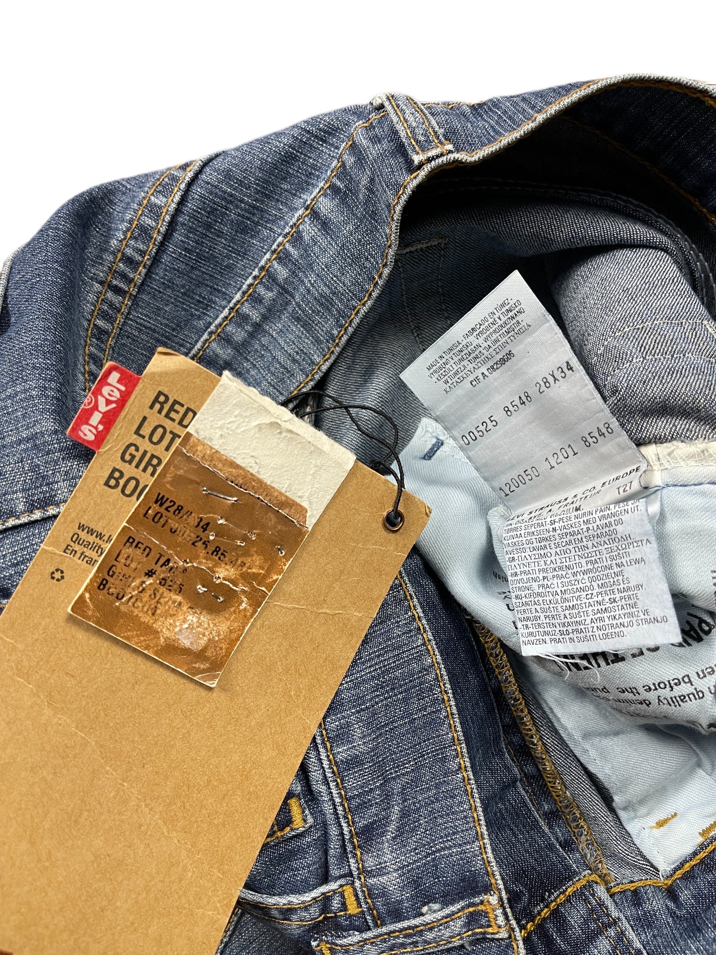 Vintage Levi's Flared Low Waist Denim Pants Blue - M