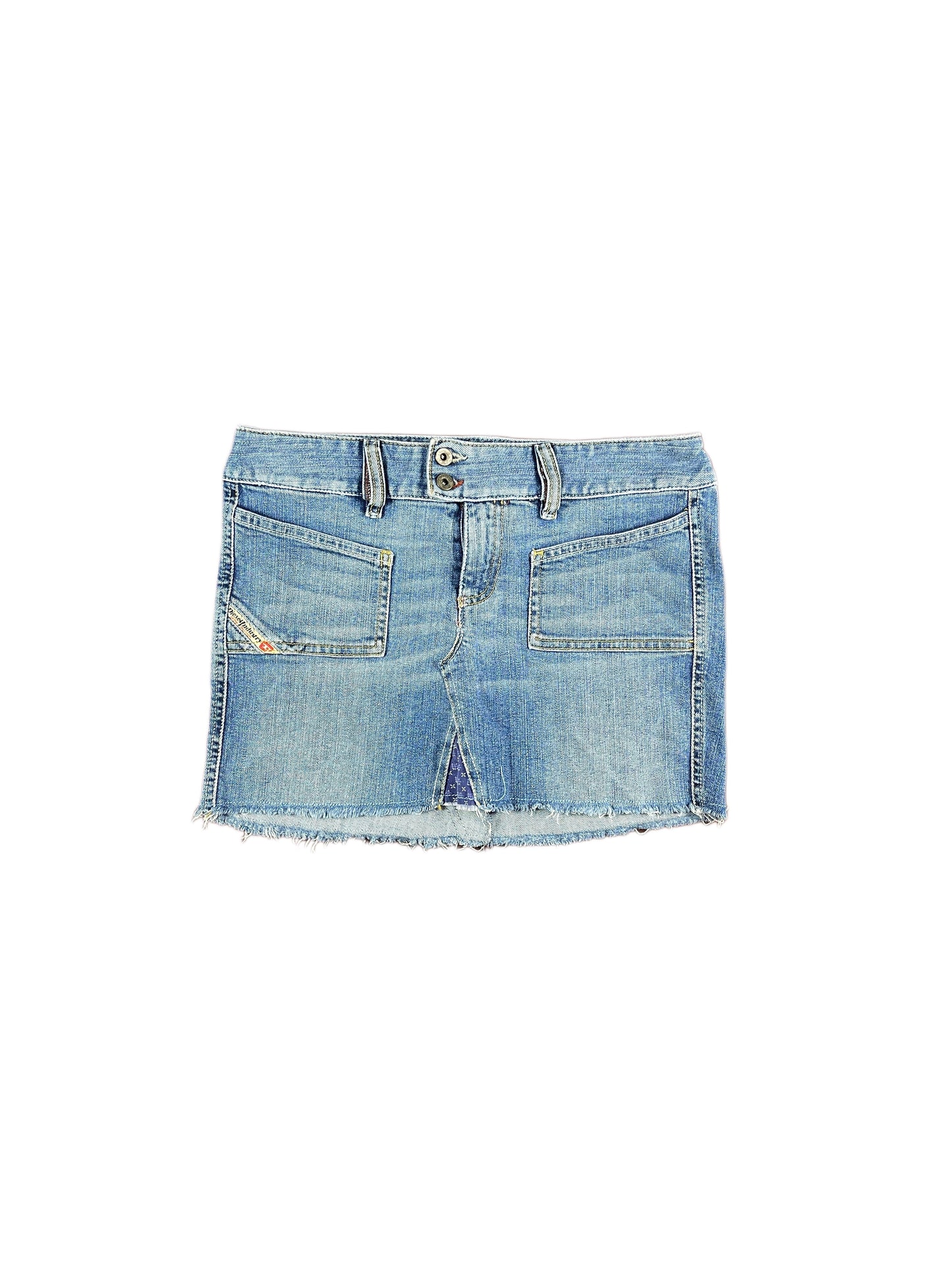 Y2k Diesel Denim Skirt Blue - S