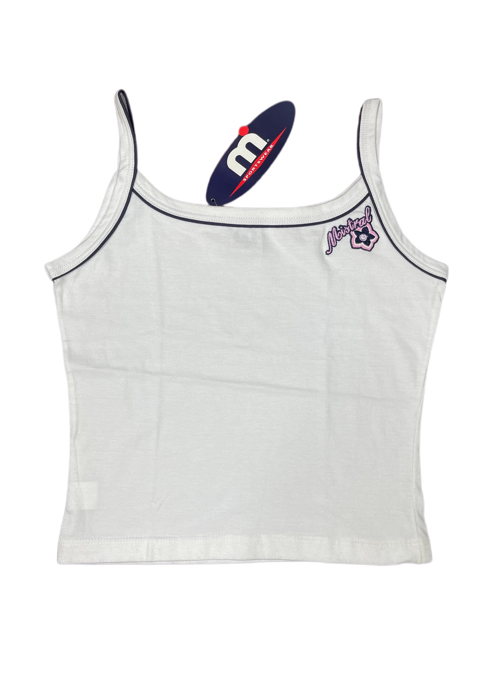 Y2k Mistral Sleeveless Top White - M