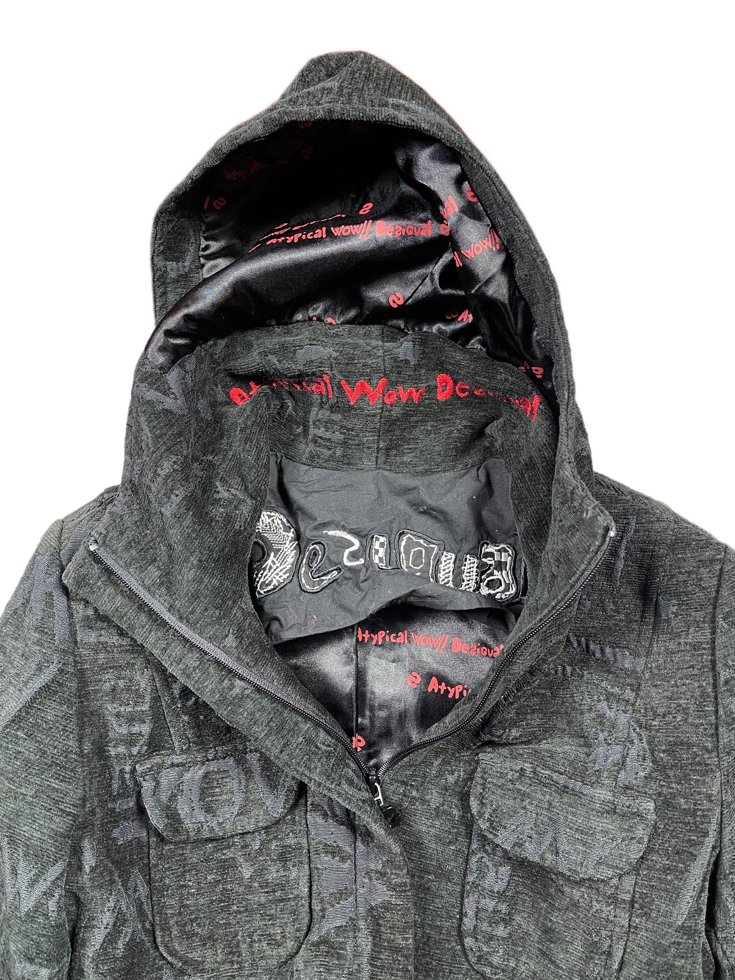 Y2k Desigual Coat Black - L