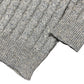 Vintage Menspunt Knitted Sweatshirt Gray Beige - M