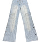 Y2k Activebrd Flared Low Waist Denim Pants Blue - S