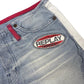 Y2k Replay Denim Skirt Blue White - M