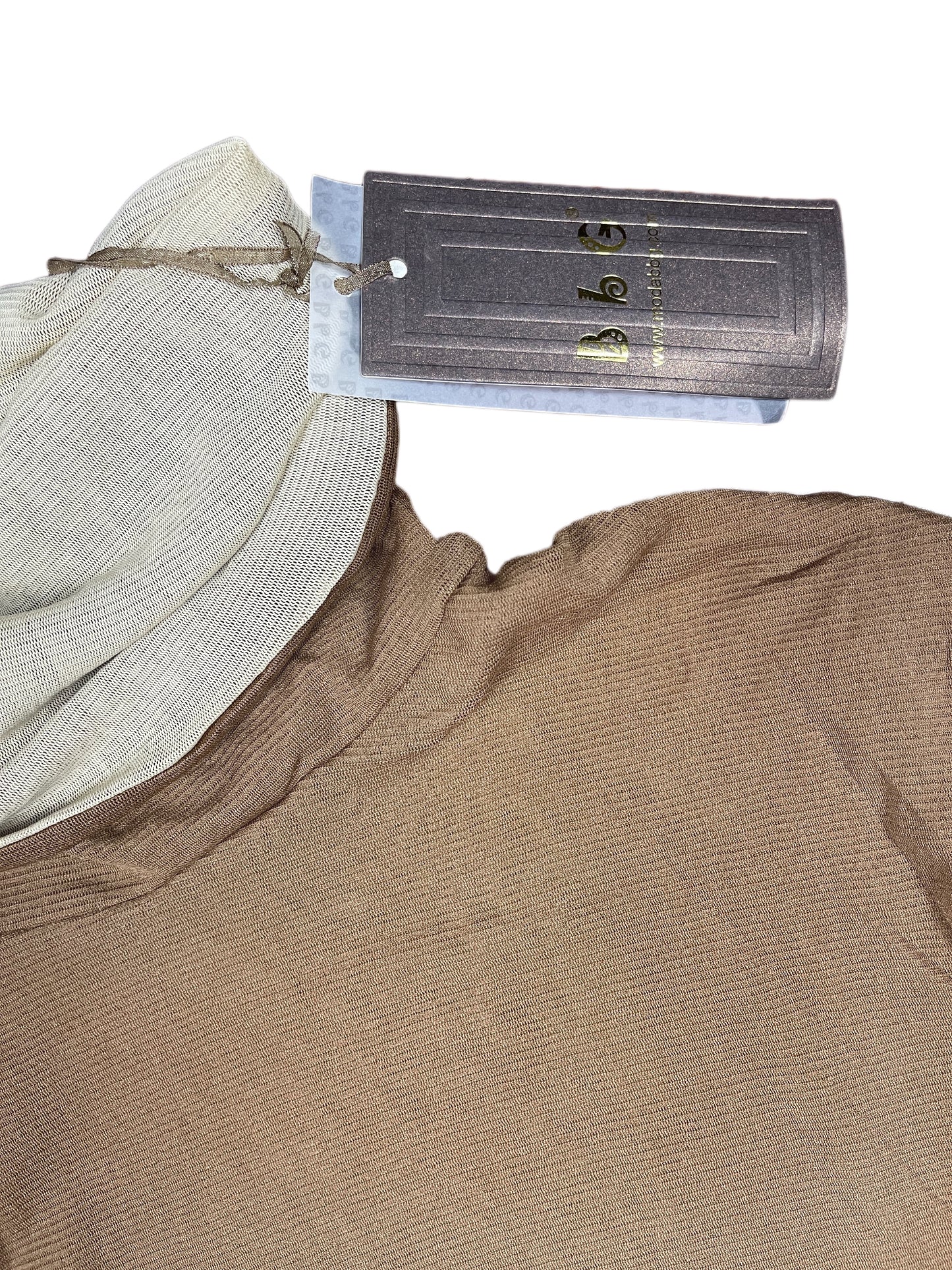 Y2k BbG Turtleneck Sleeveless Top Brown - M/L