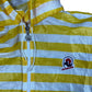 Vintage Invicta Rain Jacket Striped Yellow White - L