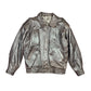 Vintage Carlop Bomber Leather Jacket Brown - M