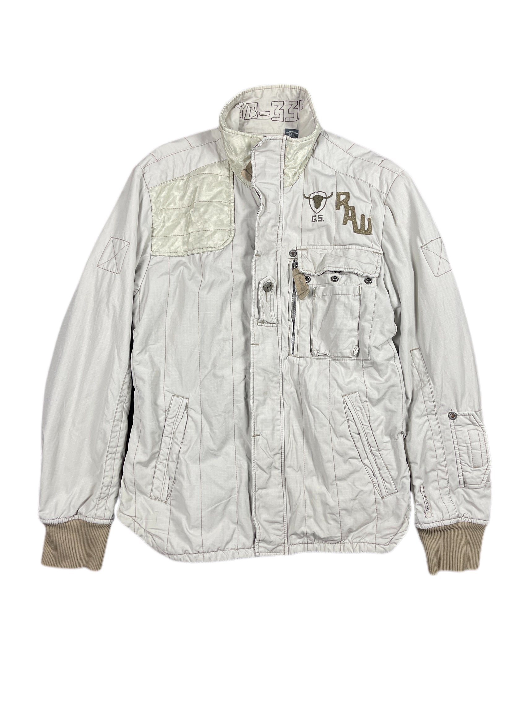 Y2k G-Star Jacket Cream - XL