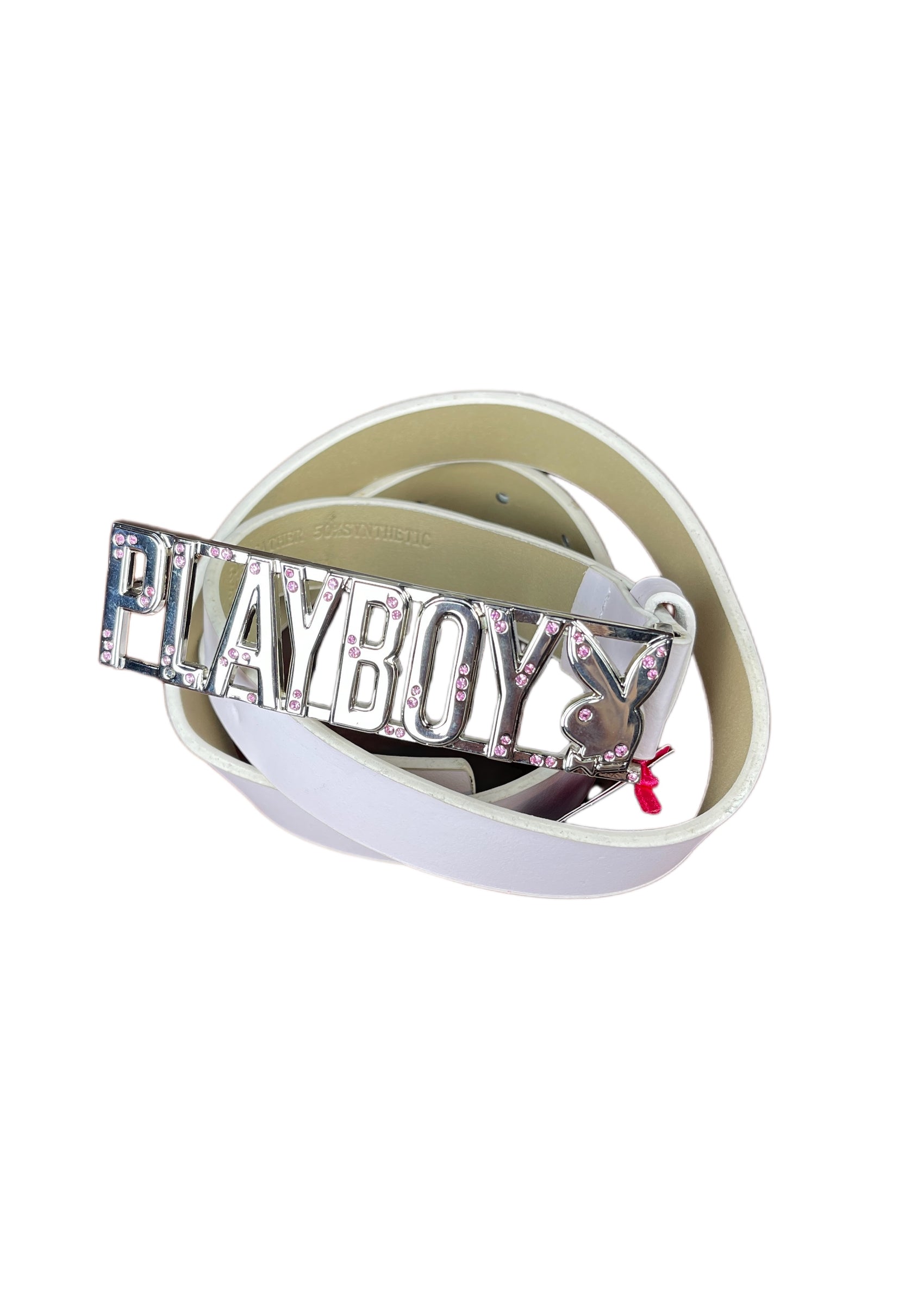Y2k Playboy Belt White 2004
