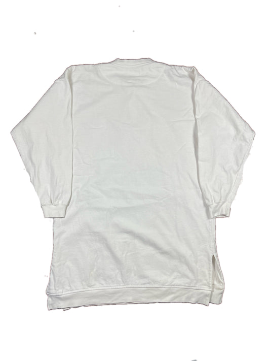 Vintage Nothern Iowa Longsleeve Dress Sweatshirt White - XL