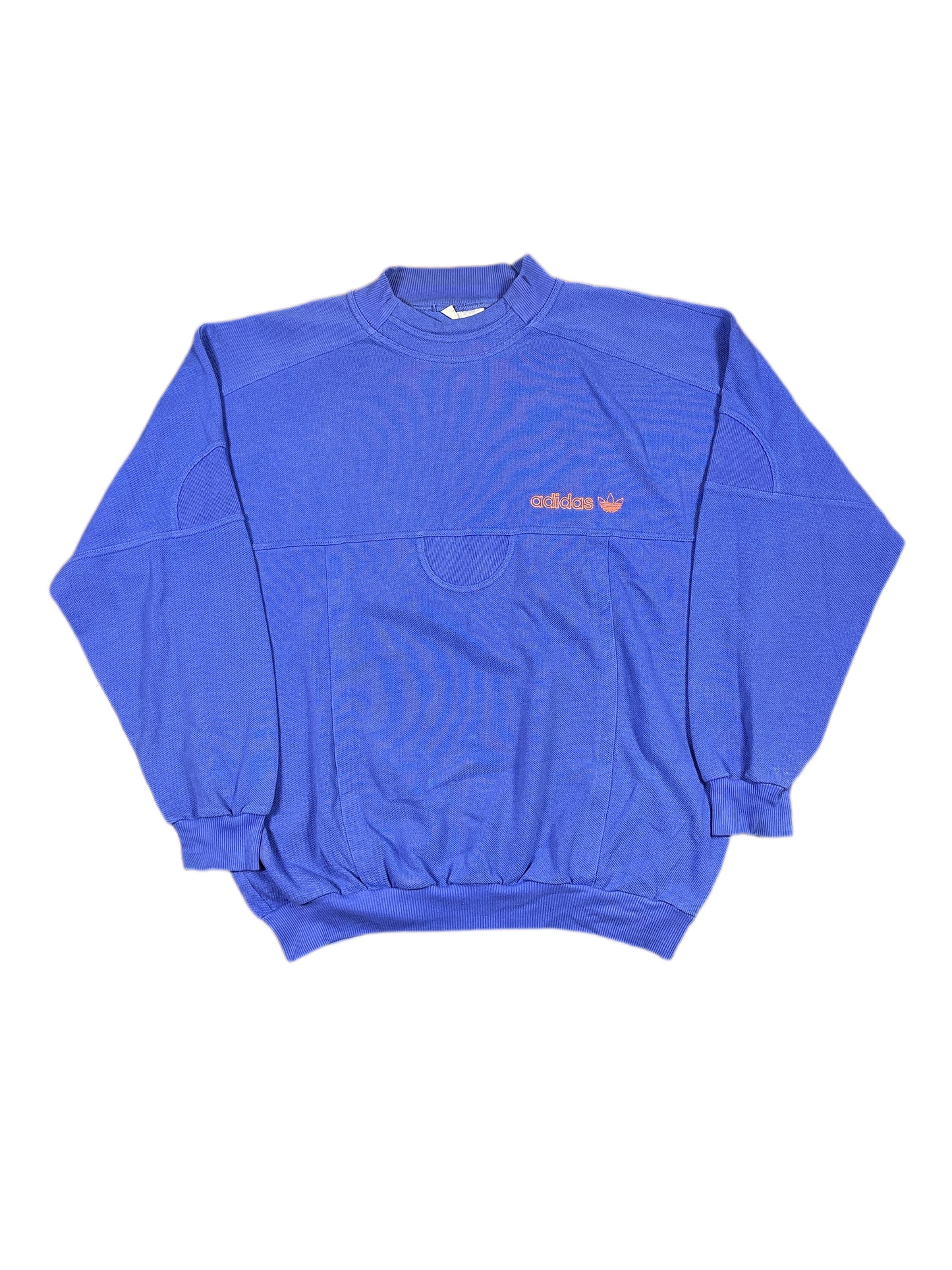 VIntage Adidas 1990s Sweatshirt Purple Blue - M