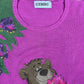 Vintage Iceberg 1990 Balu Disney Knitted Sweatshirt Pink - S