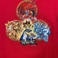 Vintage Yu Gi Oh Deadstock Short Sleeve Top Red - XS